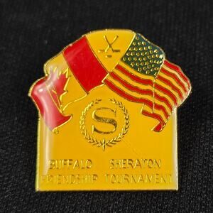 Sheraton Buffalo Friendship Tournament Pin USA Canada Golf Souvenir